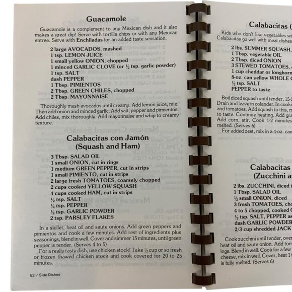 Mexican Family Favorites Cook Book By Maria Teresa Bermudez 1998 Spiral Bound - Picture 6 of 11